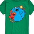thumbnail image 3 of Sesame Street - Cookie Monster and Elmo Travel - Toddler and Youth Short Sleeve Graphic T-Shirt, 3 of 5
