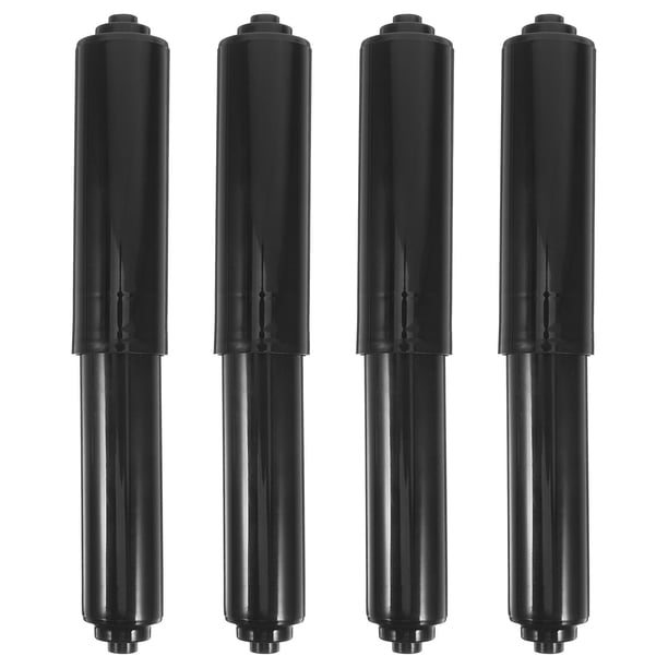 4 piezas de soporte para papel higiénico, rodillo de plástico para papel higiénico, varilla de repuesto para baño, husillo de inserción con resorte de plástico