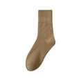 thumbnail image 3 of Chaussettes Mi-Longues pour Femmes Femmes Randonnée Chaudes Hiver Épaisses Chaudes Confortables Bottes Bas Bas de compression Beige, 3 of 3