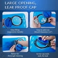 thumbnail image 5 of Lanney Hydration Bladder 2 Liter Water Reservior Storage Blue for Outdoor Backpack Hiking, 5 of 7