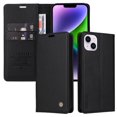 thumbnail image 1 of Funda para iPhone 15 Plus Estuche de Cuero PU Tipo Cartera con Ranuras para Tarjetas y Cierre Magnético, 1 of 5