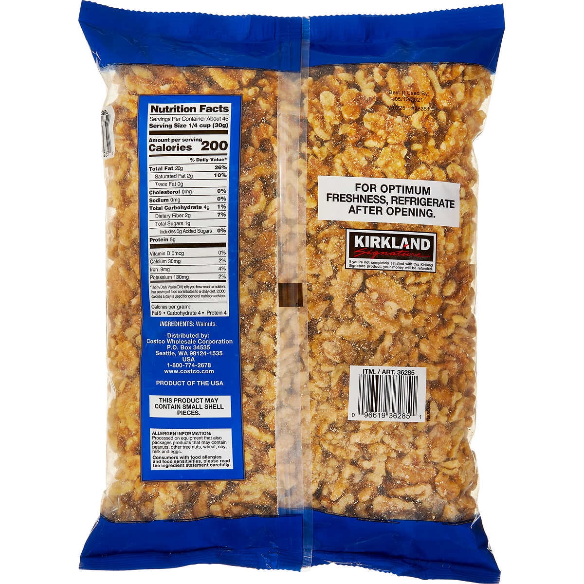 Kirkland Signature Walnuts, Baking Nuts, 3 lbs