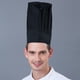thumbnail image 4 of Billuyoard Gorro Forchef desechable para uniforme de cocina y restaurante Gorro Forchef desechable uniforme de hotel alto Cocina y Comedor negro, 4 of 6