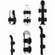 thumbnail image 1 of wonima11 6 Pcs Finger Splint Metal Support Finger Brace Arthritis Knuckle Immobilization with Soft Foam Inner Band and Protective Vent for Adults and Children, 2 Styles, Different Sizes(Black), 1 of 1