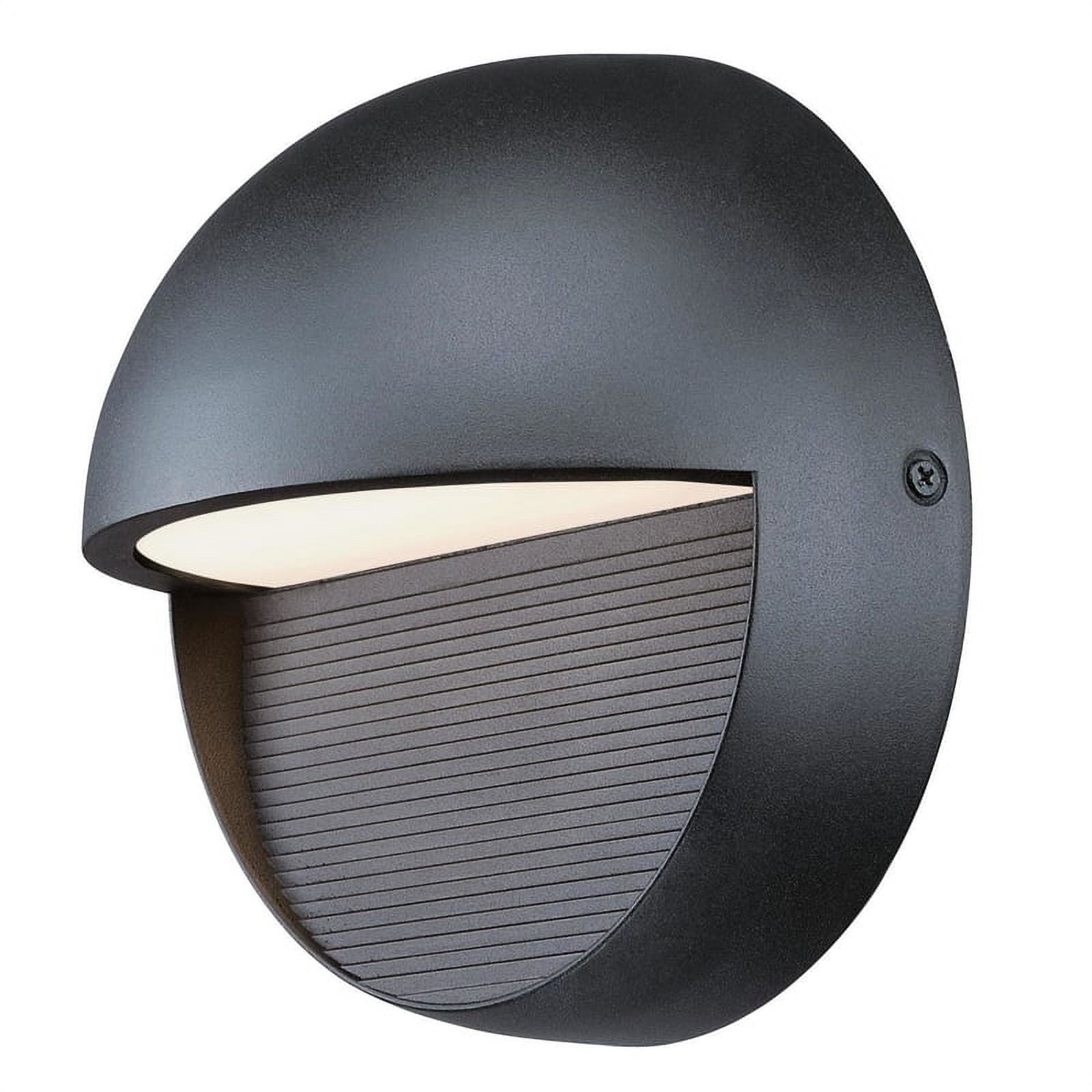 Westinghouse 6579000 12W Winslett Dimmable LED Outdoor Wall Fixture with Textured Black Finish & Frosted Glass, Dark Sky Friendly