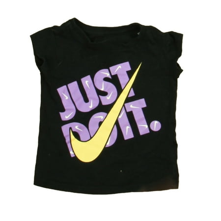 

Pre-owned Nike Girls Black | Purple T-Shirt size: 3T