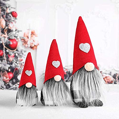 Adornos navideños altos, 3 uds. Adorno de muñeca, figuritas suecas de Papá Noel, regalos de enanos escandinavos para niños, familia, amigos, Navidad Fason WLJ-3628