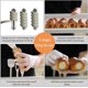 thumbnail image 3 of 12 Pieces Tube Stainless Steel Screw Croissant Mold Butter Roll Mold Non Stick Butter Roll Mold with Cleaning Tube Brush, 3 of 4