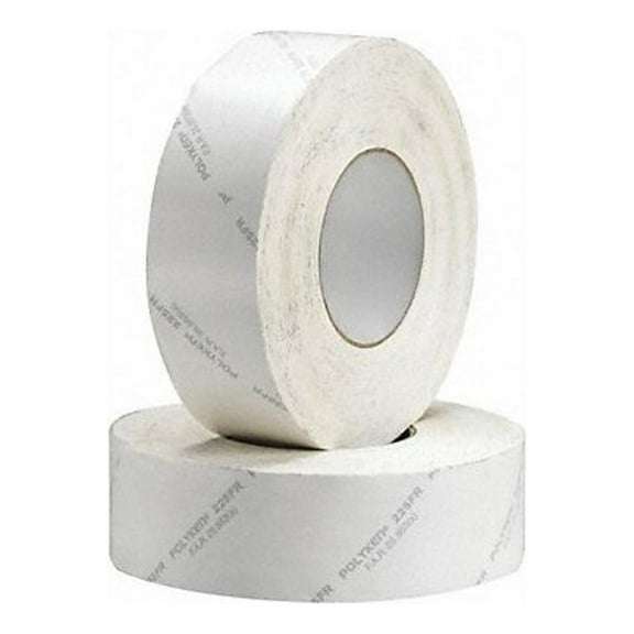 Polyken Duct Tape, White, 60 yd L, 3 in W 225FR-3