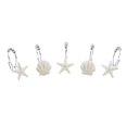 thumbnail image 3 of BEAVO Seashell Ganchos para cortina de ducha, 12 piezas de doble rodillo deslizante de acero inoxidable resistente al óxido, anillos decorativos para cortina de ducha para baño, habitación de bebé, do, 3 of 5