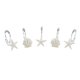 thumbnail image 3 of BEAVO Seashell Ganchos para cortina de ducha, 12 piezas de doble rodillo deslizante de acero inoxidable resistente al óxido, anillos decorativos para cortina de ducha para baño, habitación de bebé, do, 3 of 5