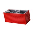 thumbnail image 4 of Rongfmy Shipping Container Pen Holder Compact Multi Functional Container Storage Box Red, 4 of 6
