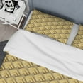 thumbnail image 4 of Designart 'Golden Plaid pattern' Mid-Century Modern Duvet Cover Set, 4 of 4