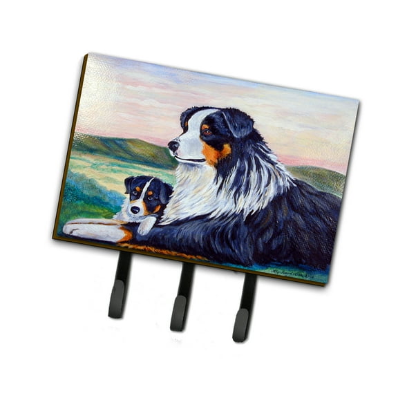 Carolines Treasures 7511TH68 Australian Shepherd Leash or Key Holder Triple multicolor