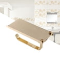 thumbnail image 6 of Bathroom Phone Stand with Tissue Holder Golden Stainless Steel 18 * 9 1 * 7 8cm, 6 of 11