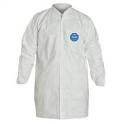 Dupont Lab Coat,2XL,White,Tyvek(R) 400,PK30 TY216SWH2X003000