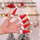 thumbnail image 5 of Billuyoard 12 piezas de gorros de dulces de Navidad no tejidos, soporte para vino de Claus, gorros de Navidad, decoración de mesa, adornos, Kits de decoración para fiestas, 5 of 6