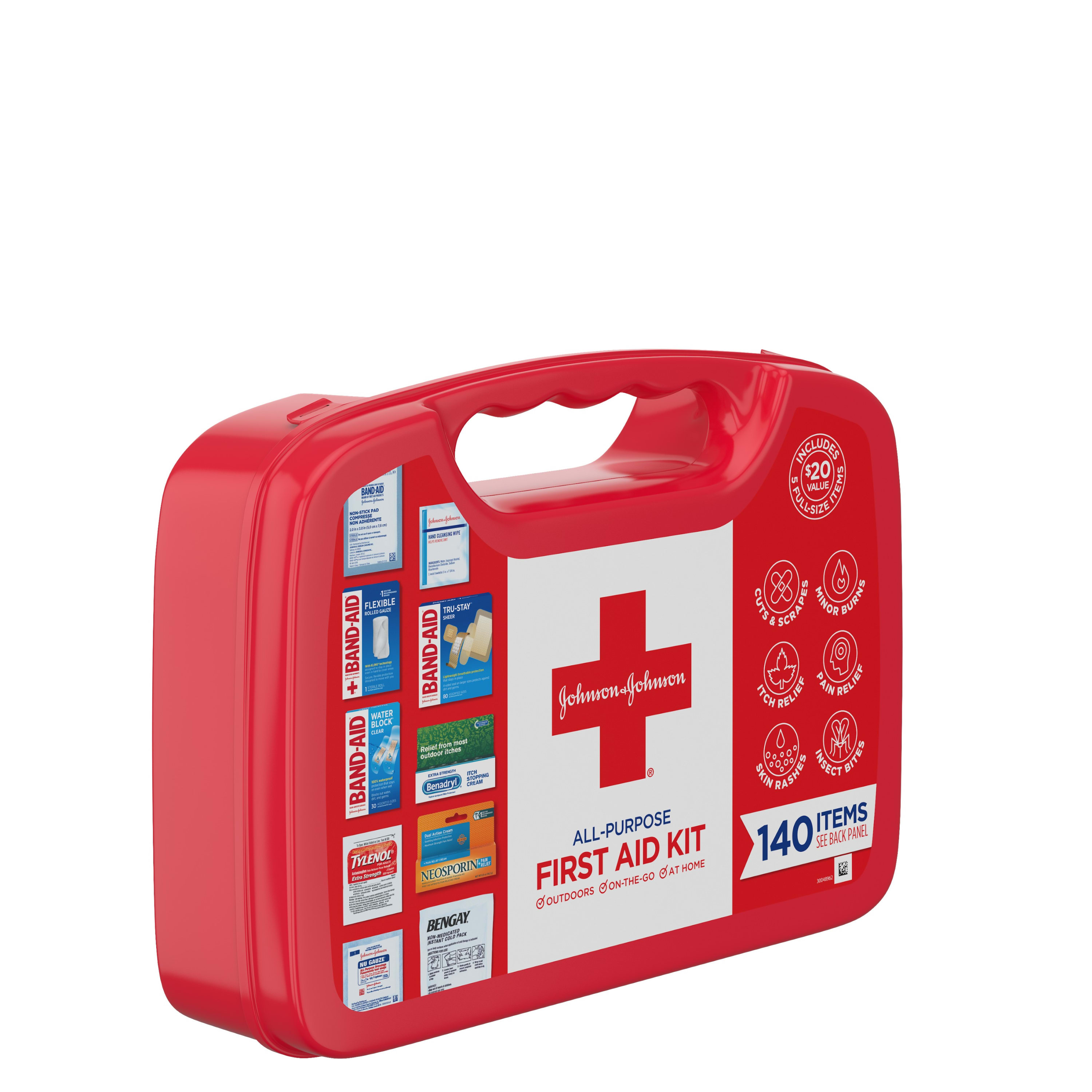 Johnson & Johnson All-Purpose Portable Compact First Aid Kit, 140 pc - image 4 of 11
