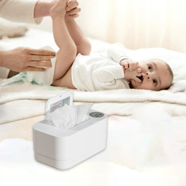 Calentador de toallitas húmedas para bebés | Calentador de toallitas húmedas para bebés ABS inteligente portátil | Control de temperatura | Gran capacidad para 150 toallitas | Calefacción envolvente