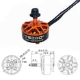 thumbnail image 4 of 1800KV FPV Drone Motor sin escobillas de alta potencia CW/CCW UAV Motor para Eachine Tyro129 Ndcxsfigh libre de BPA, 4 of 8