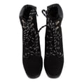 thumbnail image 4 of Soda Women's Lace Up Faux Suede Hiker Booties, Black, 8 M US, 4 of 5