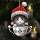 thumbnail image 4 of Christmas Tree Ornament Set, Festive Acrylic Pendant Decorations for Holiday Home Decor, Car Rearview Mirror, Backpack, Wall and Door Hanging with Easy Loop, 4 of 7