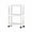 White, variant on TNDBKQWR 3-Tiered Rolling Cart Storage Racks and Shelves, Bathroom Rolling Cart Carts with Wheels, Organizers for Bedroom Pantry Shelving