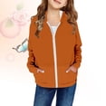 thumbnail image 2 of REDARER Girls Hooded Zip-Up Sweatshirt, Casual Fall Jacket with Front Pockets, Lightweight Outerwear for Everyday Wear,Size:6-7 Years, 2 of 4