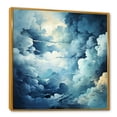 thumbnail image 2 of Designart "Azure And Snow Clouds Tempest" Clouds Floater Framed Canvas Art Print, 2 of 5
