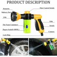 thumbnail image 3 of Pistola de riego para jardín, pistola de riego con 8 modos de riego, dispensador de jabón incorporado para lavado de autos, riego de jardines, ducha para mascotas, 3 of 5
