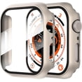 thumbnail image 1 of Yanonmyfd 2 Piezas Funda para Apple Watch Series 6/5/4/SE 3/SE 2/SE 40mm Protector Pantalla Vidrio Templado Incorporado,HD Protección Completa PC Dura Estuche Protective Case,Transparente,40mm, 1 of 46