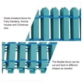 thumbnail image 3 of RUNROTOO 2pcs Micro Landscape Fence Props Fence Decor Blue Wood Decorative Holiday Displays, 3 of 8