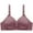 Purple, variant on Darzheoy Wire-Free Bra for Women Solid Color Fashion Bowknot Comfortable Hollow Out Bra Underwear No Rims Women Bra 42/95C