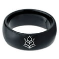 thumbnail image 2 of Black Ring for Men Minimalist Tungsten Gamer Engagement Gift Rare Equestrian Gifts Mom Gay, 2 of 8