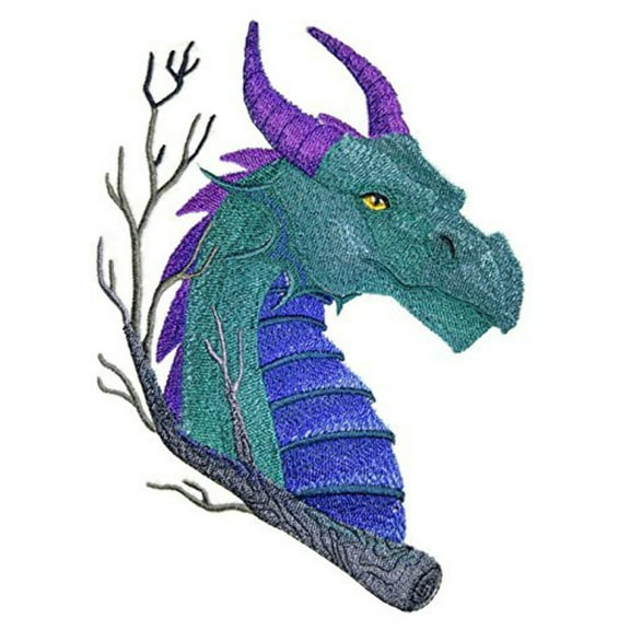 Custom Dragon Power Embroidery Iron On/Sew Patch [7.8" X 5.73"]