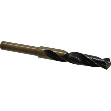 

Value Collection 21/32 118° 1/2 Shank Gold Finish Cobalt Silver & Deming Reduced Shank Drill Bit