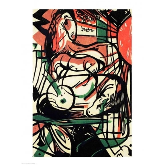 Posterazzi BALXKH206043 The Birth of The Horse 1913 Poster Print by Franz Marc - 18 x 24 in.