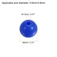thumbnail image 2 of Uxcell 1700pcs Acrylic Round Beads 8mm Loose Bubble Craft Bead Assorted Candy Color Dark Blue, 2 of 5
