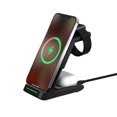 thumbnail image 1 of LAX - Station de Charge Sans Fil Rapide 3 en 1, Noir, 1 of 5