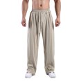 thumbnail image 2 of Loose Fit Wide Leg Pants for Men/Women Drawstring Waist Comfortable Casual Relaxed Trousers Soft Fabric Breathable Design, 2 of 5