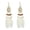 White 2036, variant on Ethnic Eearrings Long Feather Earrings, Retro Handmade Leaf