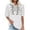 White, variant on GERsome Womens Short Sleeve Cotton Linen Shirt Blouse Loose Fit Casual V-Neck Basic Tunic Tee Shirts Tops Blouse