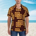 thumbnail image 5 of Endless Abstract Men's 3d Print Casual Button Down Shirts, Novelty Hawaiian Short Sleeves S, 5 of 8