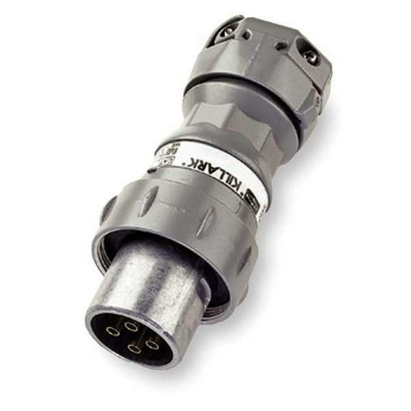Hubbell Killark Pin and Sleeve Plug,60 A,Gray,3Pl VP6375