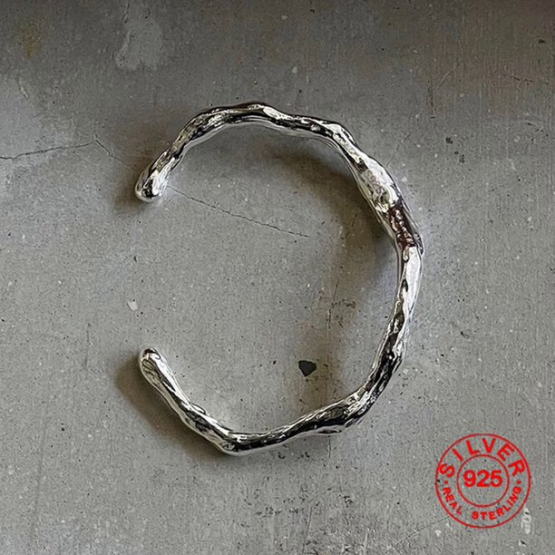 YAyu-pulsera dorada gruesa de hip hop para hombre y mujer, brazalete Vintage hecho a mano con broche, regalo de cumpleaños