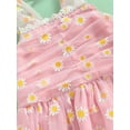 thumbnail image 6 of Bagilaanoe Toddler Baby Girl Summer Dress Floral Print Sleeveless A-line Princess Dresses 6M 12M 18M 24M 3T 4T Kid Patchwork Tulle Skirt, 6 of 8