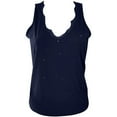 thumbnail image 4 of JINMGG Tank Tops for Women under $5,Women's Slim Knit Sleeveless Casual Printing Basic Ribbed Tank Vest Tops Blue S, 4 of 4