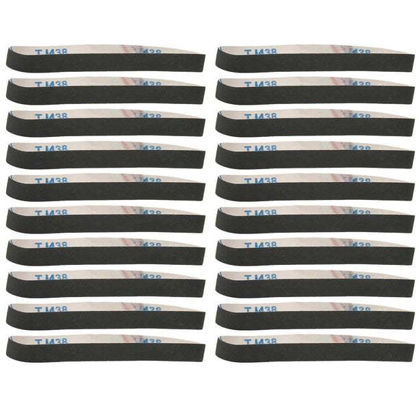 Rollos de papel de lija, 20 piezas de banda de lijado, banda de lijado abrasiva, rollos de papel de lija abrasivo diseñados meticulosamente