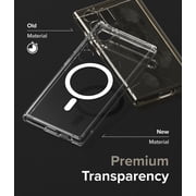 Ringke for Samsung Galaxy S24 Ultra S24 Plus S24 [Fusion Magnetic] Clear Heavy Duty MagSafe Case