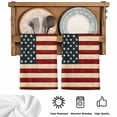 thumbnail image 6 of American Flag Kitchen Towels Set of 2, Vintage Red BlueUSA Flag Soft Microfiber Dish Towels, Absorbent Quick-Dry Washable Dishcloths for Kitchen Cleaning, Drying Dishes, 18x28 Inches, 6 of 9